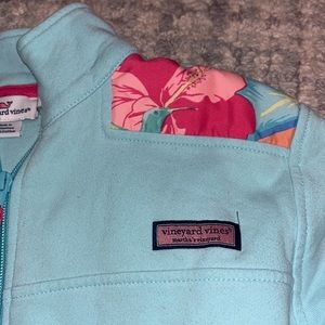 Vineyard Vines Floral Quarter Zip